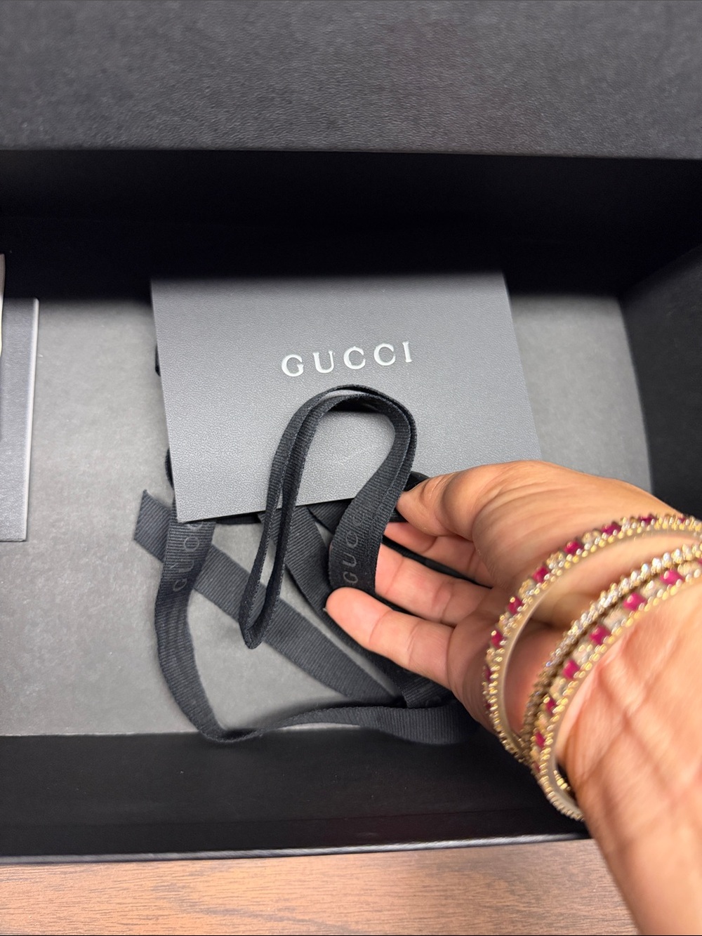 Gucci Black Logo Accessory Box - Picture 3 of 3